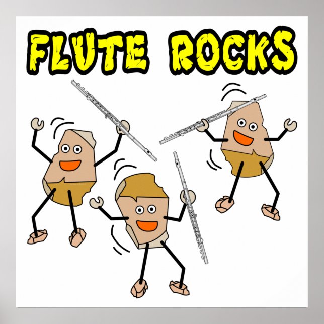 Flute Rocks Poster (Front)