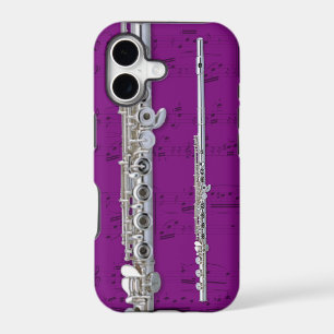 Flute & sheet music phone case. Pick colour
