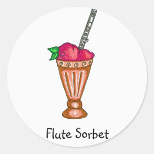 Flute Sorbet Sticker