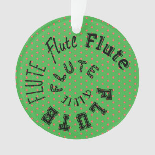 Flute Spiral Text Ornament