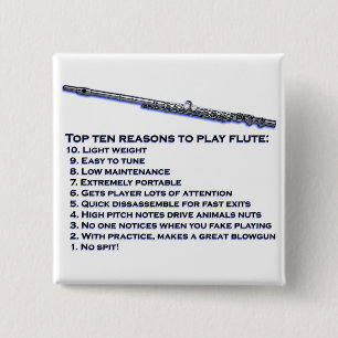 Flute Top 10 2 Inch Square Button