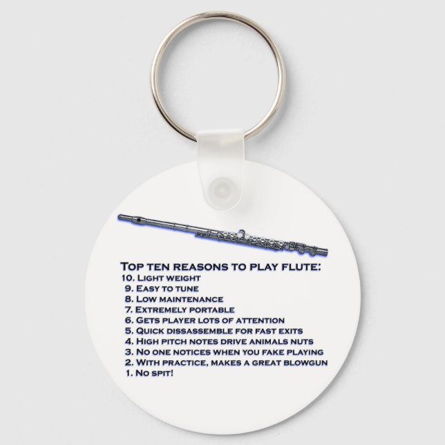 Flute Top 10 Keychain (Front)