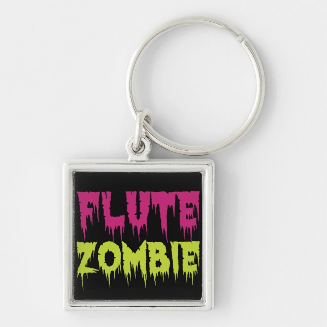 Flute Zombie Keychain (Front)
