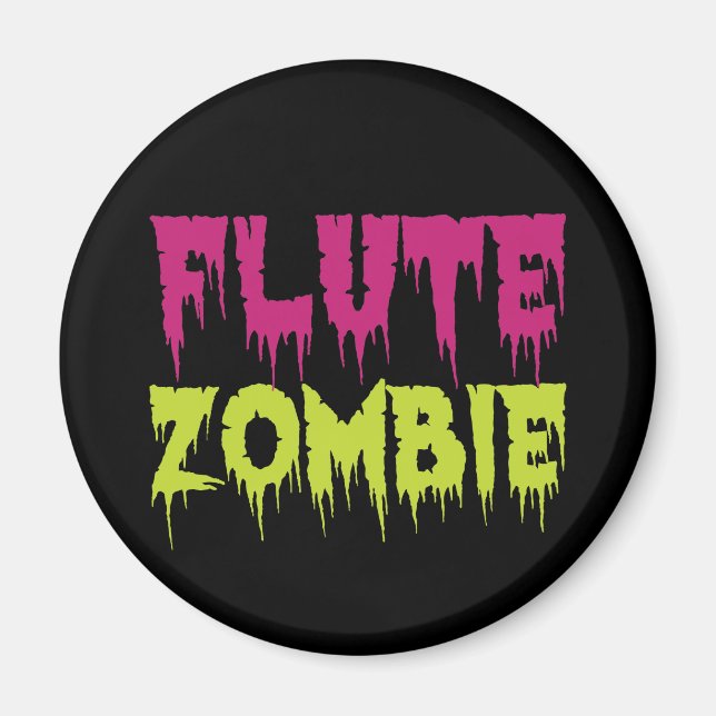 Flute Zombie Magnet (Front)