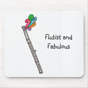 Flutist and Fabulous Mousepad