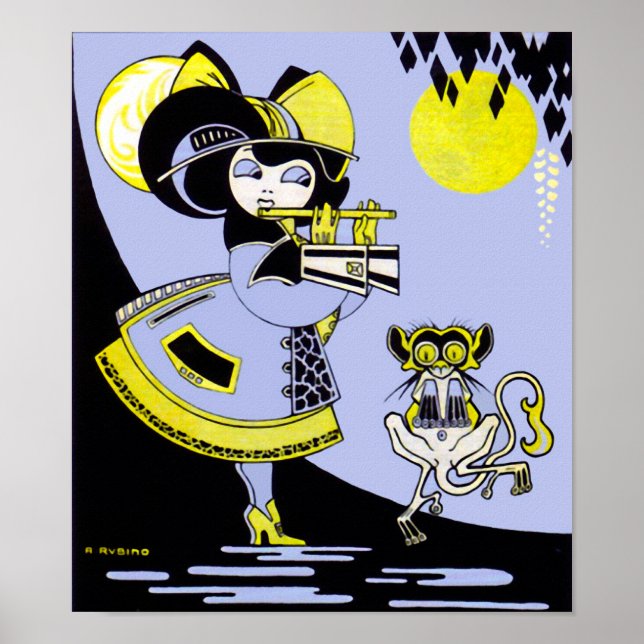 Flutist and the Monkey Poster (Front)