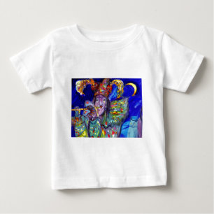 FLUTIST IN BLUE / Venetian Carnival Night Baby T-Shirt