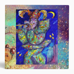 FLUTIST IN BLUE / Venetian Carnival Night Binder