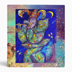 FLUTIST IN BLUE / Venetian Carnival Night Binder