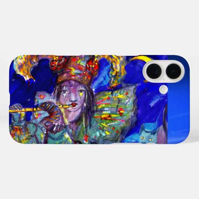 FLUTIST IN BLUE / Venetian Carnival Night Case-Mate iPhone Case (Back (Horizontal))