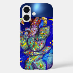 FLUTIST IN BLUE / Venetian Carnival Night iPhone 16 Case