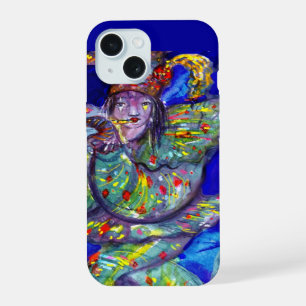 FLUTIST IN BLUE / Venetian Carnival Night iPhone 15 Case