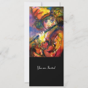 FLUTIST PORTRAIT Masquerade Party Programme