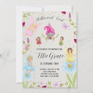 Flutter and Twirl Fairy Invitation