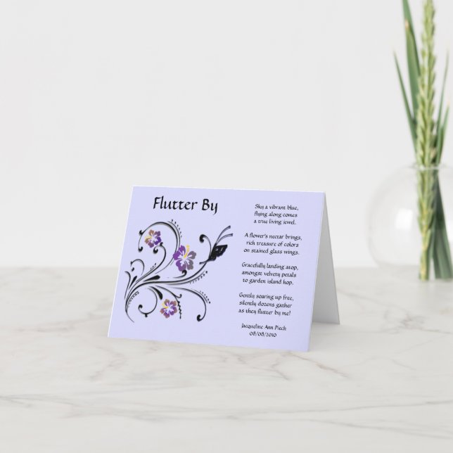 Flutter By Greeting Card (Front)