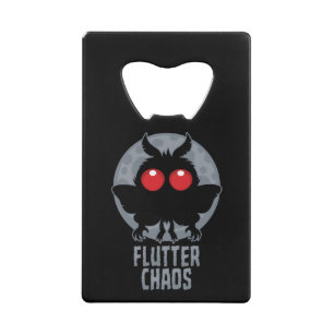 Flutter Chaos Mothman Cryptic Legend Credit Card Bottle Opener