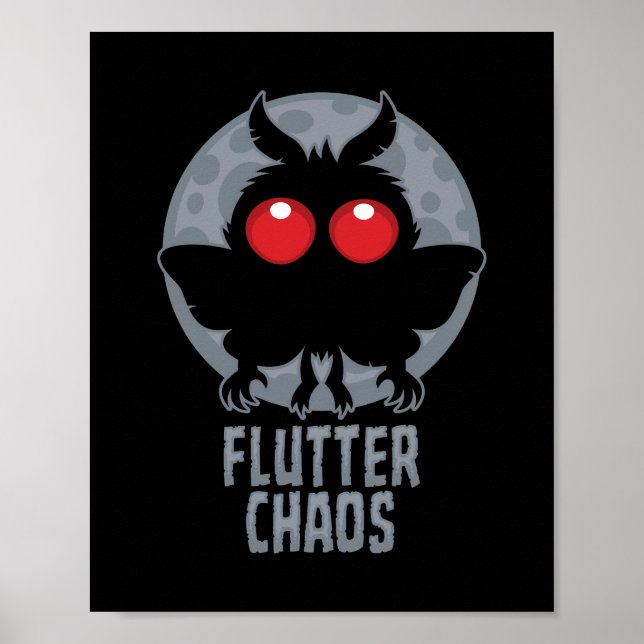 Flutter Chaos Mothman Cryptic Legend Poster (Front)