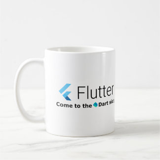 Flutter: Come to the Dart Side White Mug
