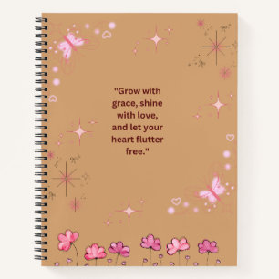  "Flutter & Flourish: A Journal for Positivity 