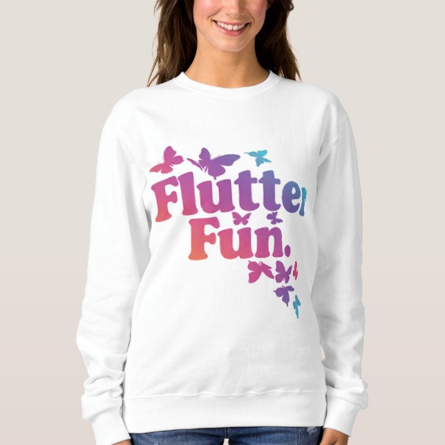 Flutter Fun - Playful and Stylish Hoodie (Front)