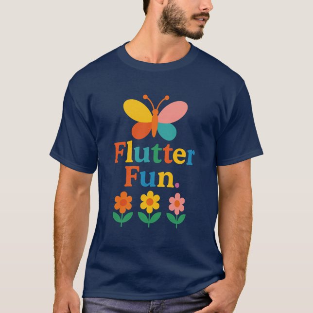 “Flutter Fun” T-Shirt (Front)