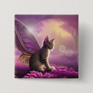 Flutter Mytt Kitty 2 Inch Square Button