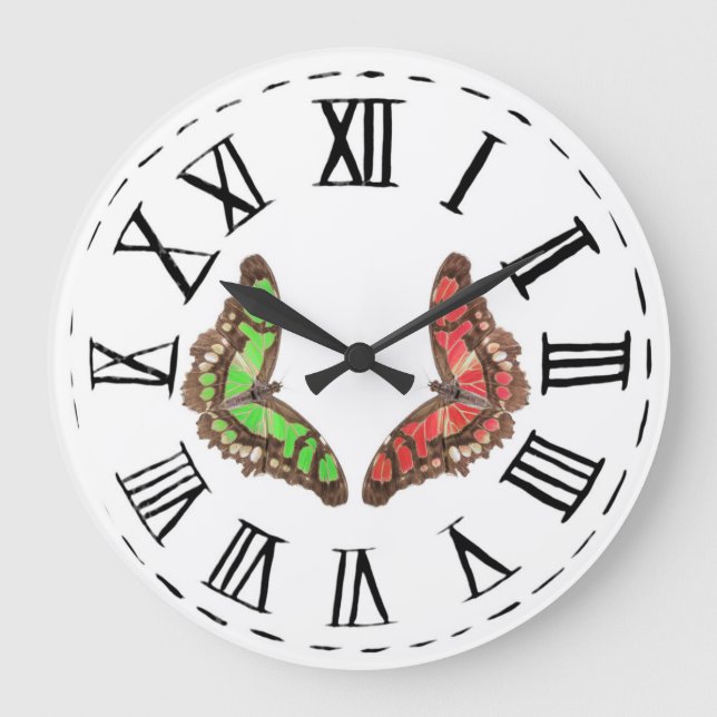 Flutterby 1 large clock (Front)