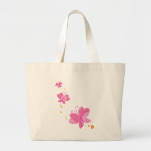 FLUTTERBY BUTTERFLIES :: series of three 1 Large Tote Bag