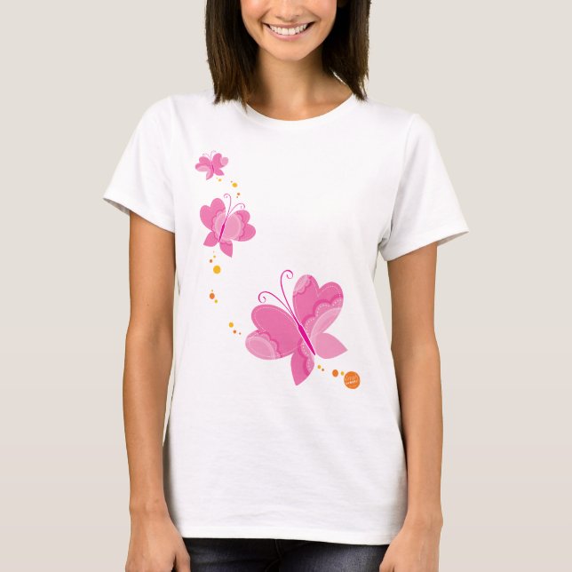 FLUTTERBY BUTTERFLIES :: series of three 1 T-Shirt (Front)