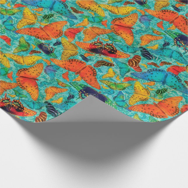Flutterby Everyday Butterflies Wrapping Paper (Corner)