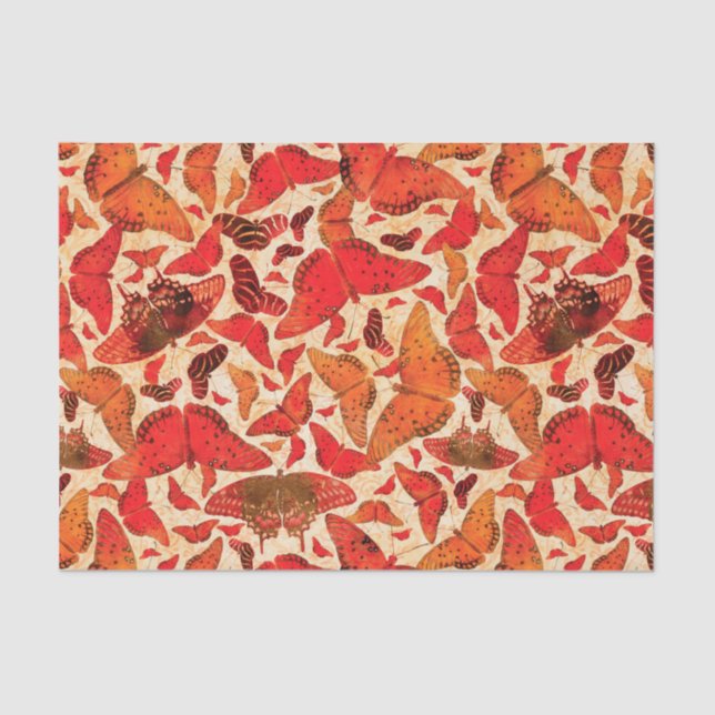 Flutterby Fall Butterflies Tissue Paper (Front)