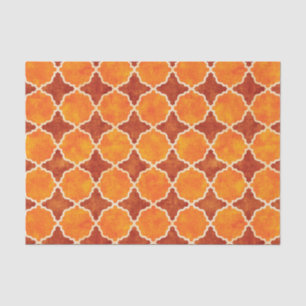 Flutterby Fall Geometric Brown Tissue Paper