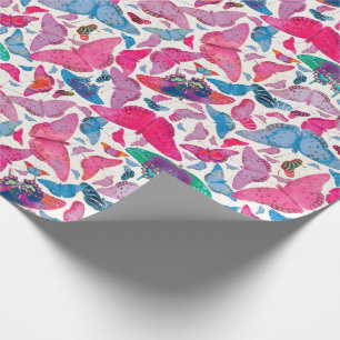 Flutterby Spring Butterflies Wrapping Paper