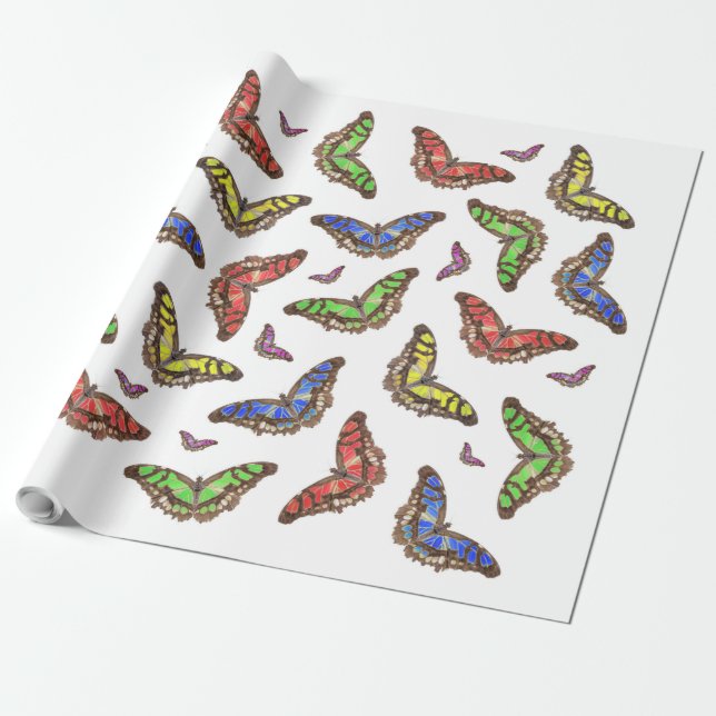 Flutterbys Wrapping Paper (Unrolled)