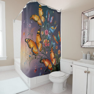 Fluttering Colours: Butterflies bathroom