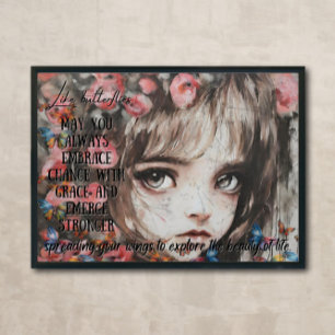Fluttering Dreams: A Portrait of Innocence Poster