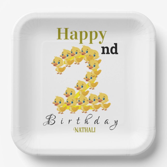 Fluttering Fun Paper Plate (Front)