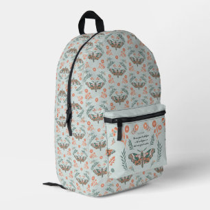 Fluttering Moments: Moth Magic Printed Backpack