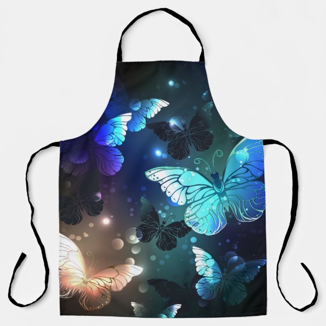 Fluttering Night Butterfly Apron (Front)