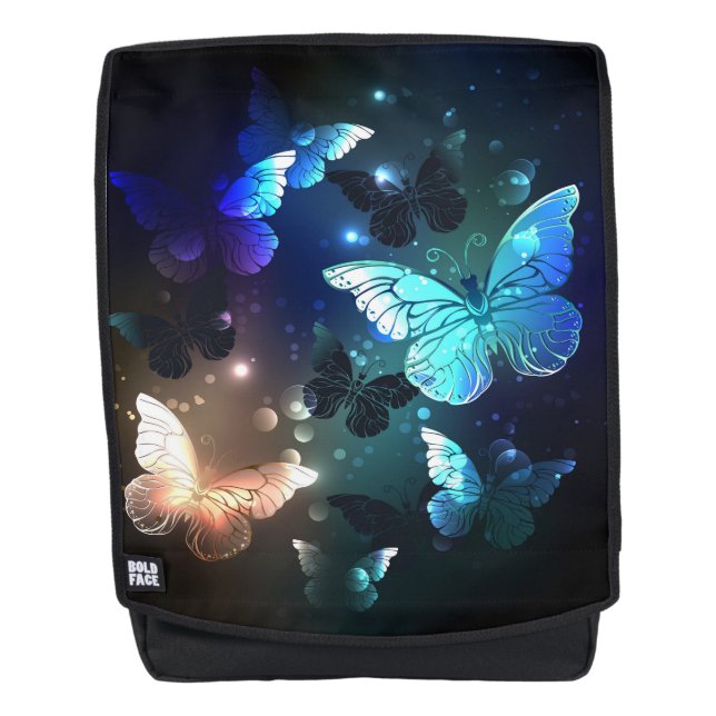 Fluttering Night Butterfly Backpack (Front)
