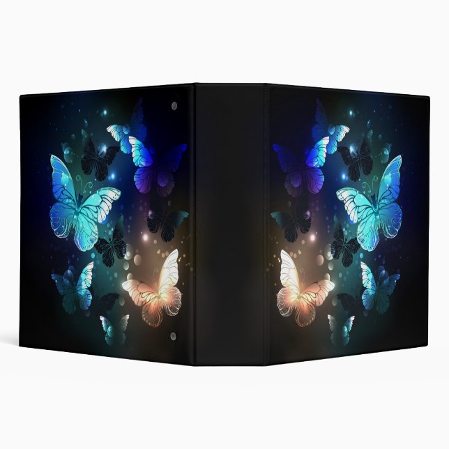 Fluttering Night Butterfly Binder (Background)