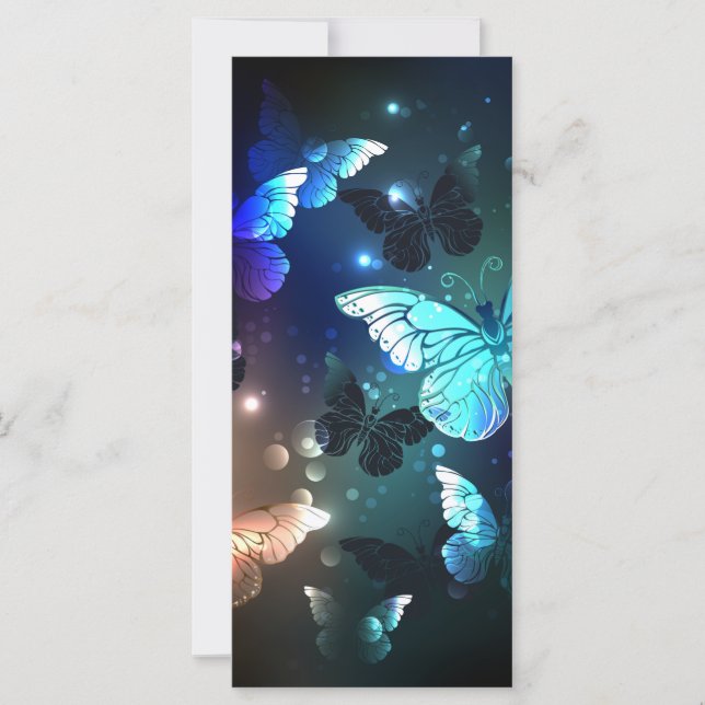 Fluttering Night Butterfly Card (Front)