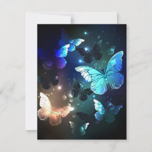Fluttering Night Butterfly Card