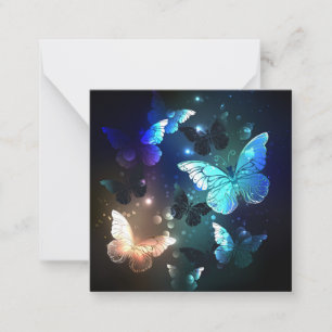 Fluttering Night Butterfly Card