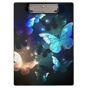 Fluttering Night Butterfly Clipboard