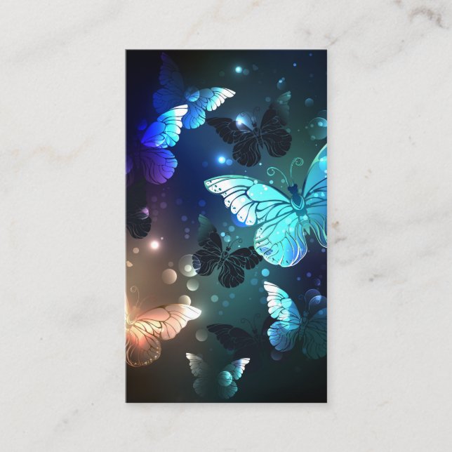 Fluttering Night Butterfly Discount Card (Front)