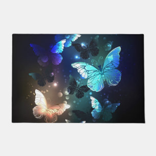 Fluttering Night Butterfly Doormat