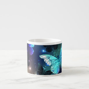 Fluttering Night Butterfly Espresso Cup
