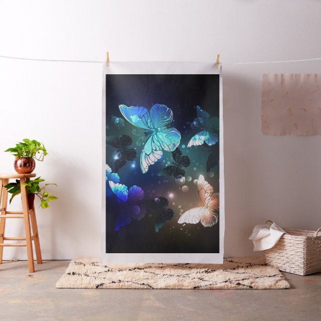 Fluttering Night Butterfly Fabric (In Situ)