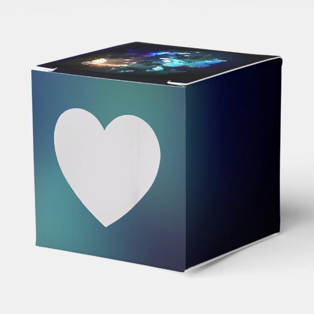 Fluttering Night Butterfly Favor Box (Front Side)